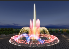 为什么喷泉中喜欢使用水幕激光灯？